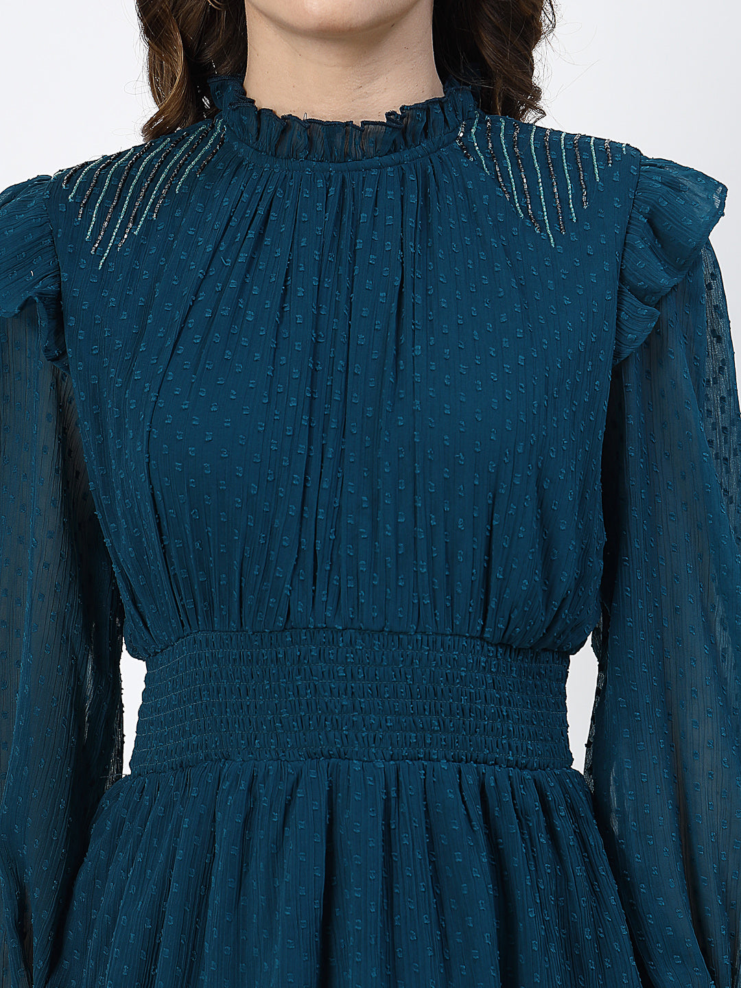 Women Tiered Dress - Cosmic Trio