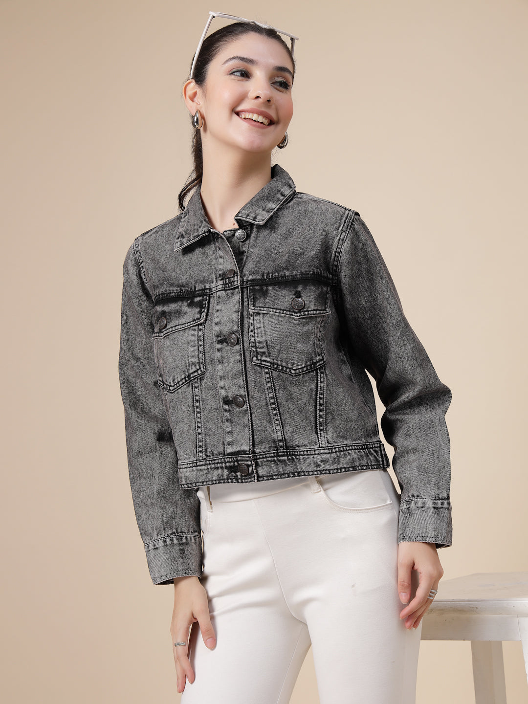 Denim Acid Washed Jacket