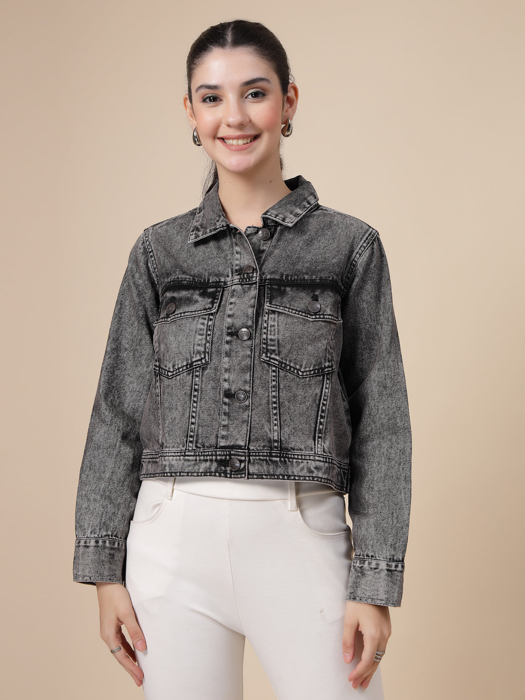 Denim Acid Washed Jacket