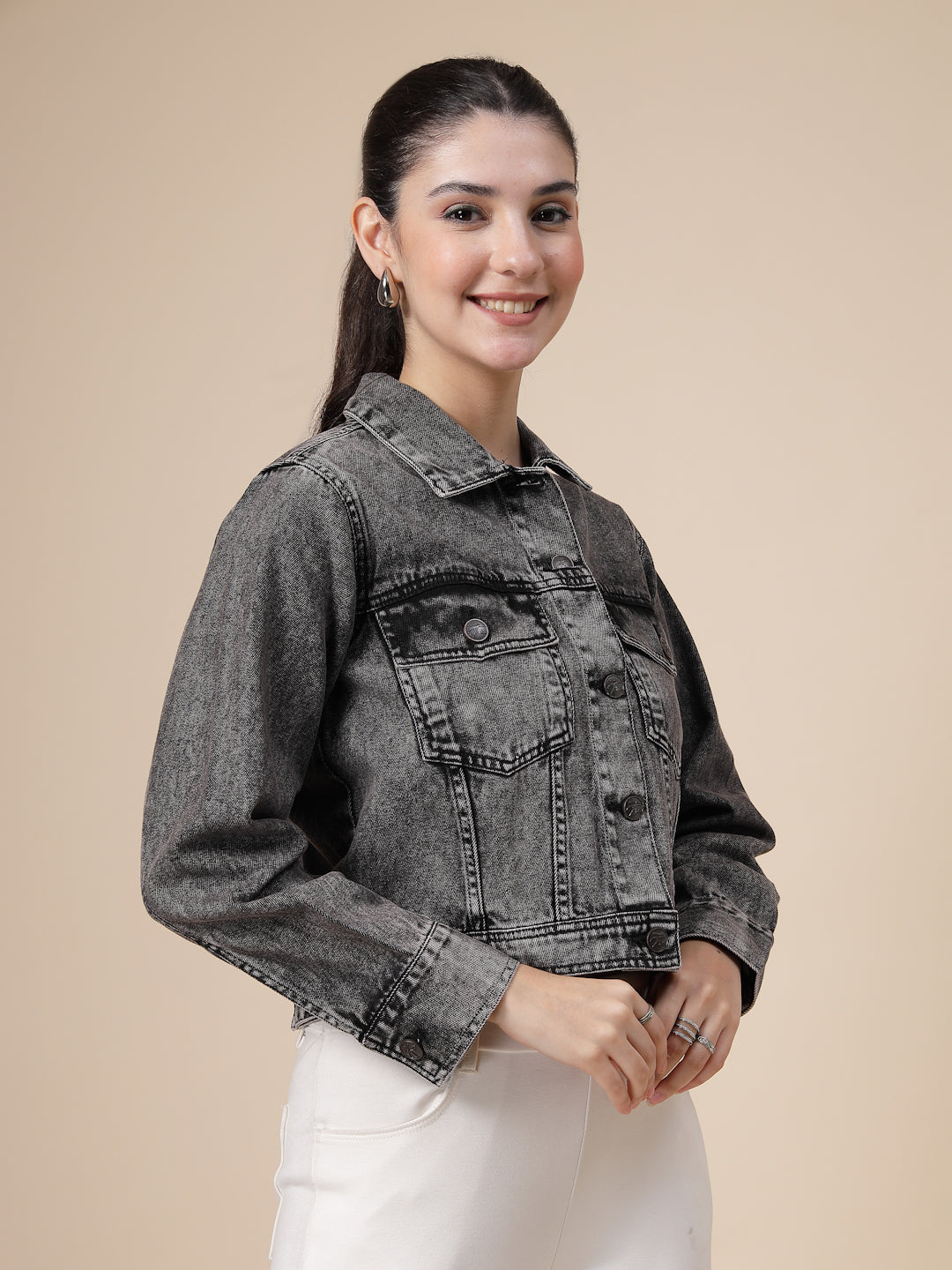 Denim Acid Washed Jacket