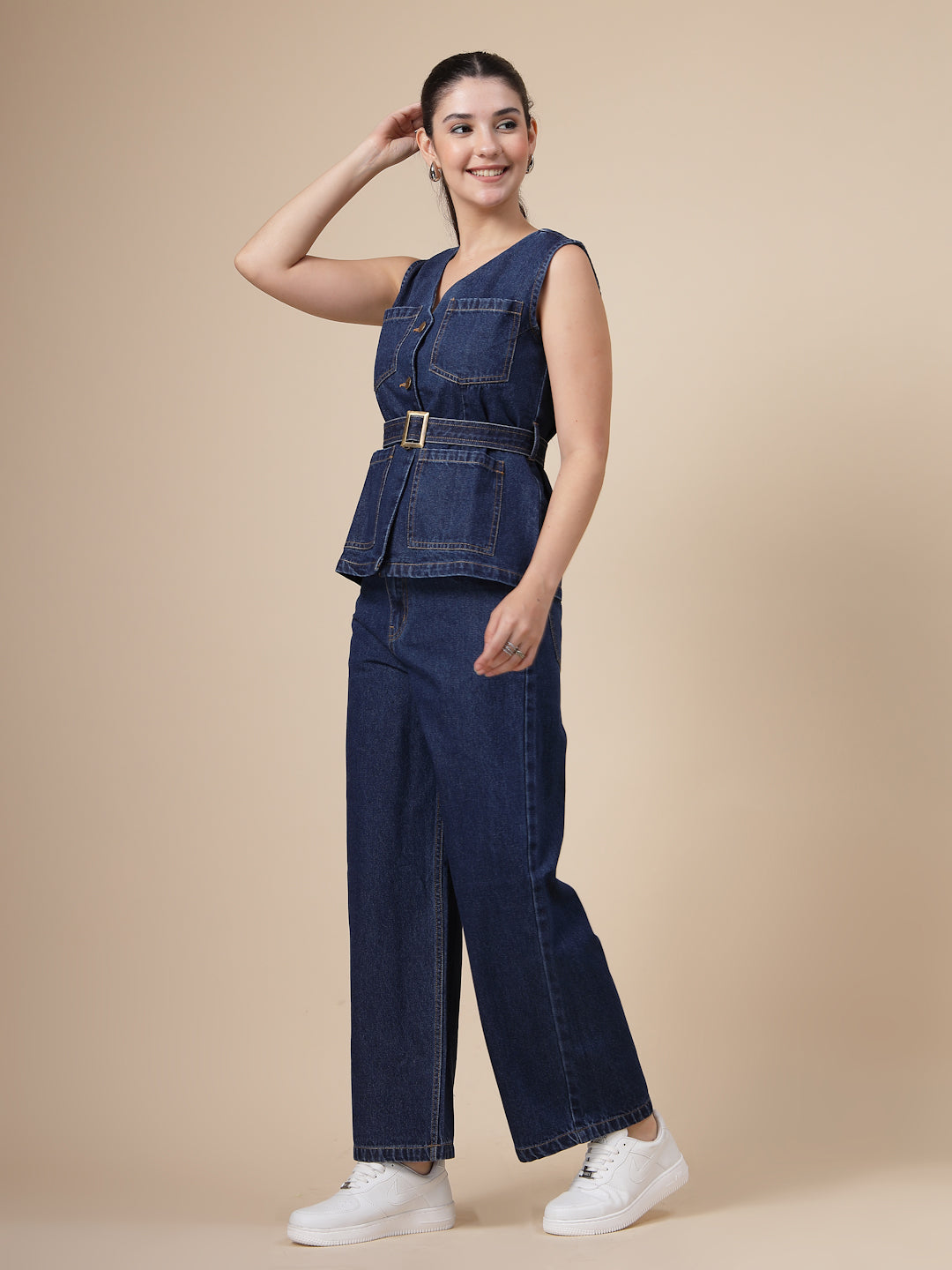 Denim Co-ord Set (Top & Trousers)