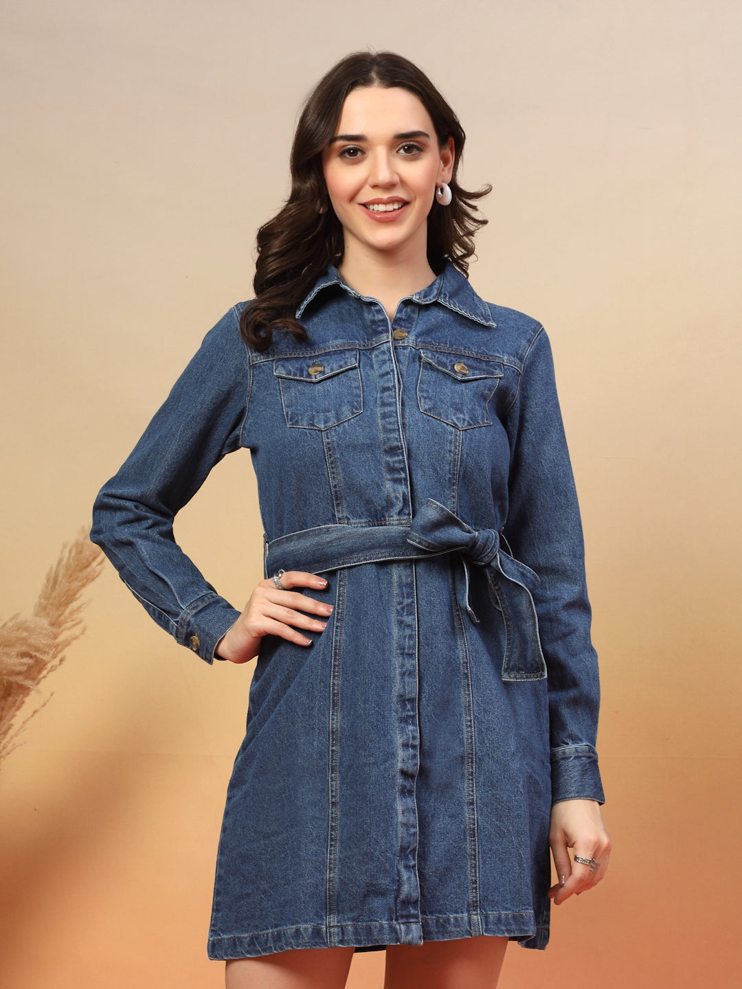 Denim A-Line Dress