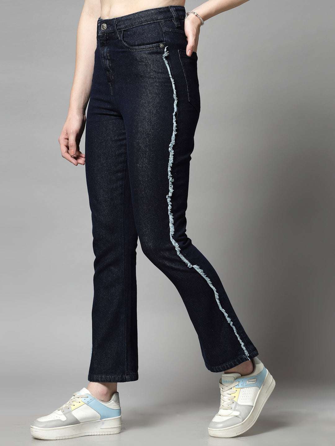 Smart High-Rise with Side Stripe Bootcut Jeans