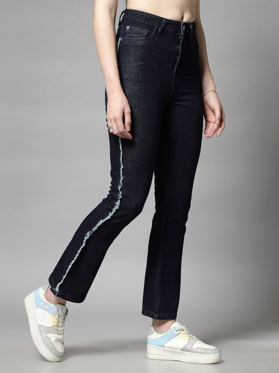 Smart High-Rise with Side Stripe Bootcut Jeans