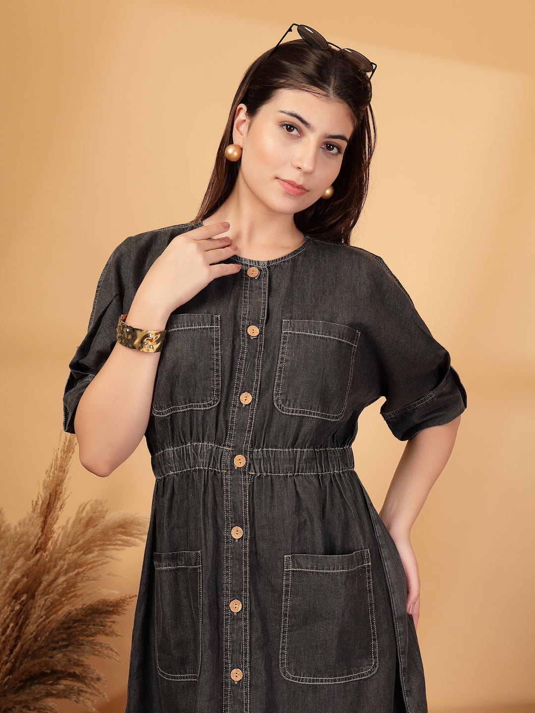 Denim A-Line Dress