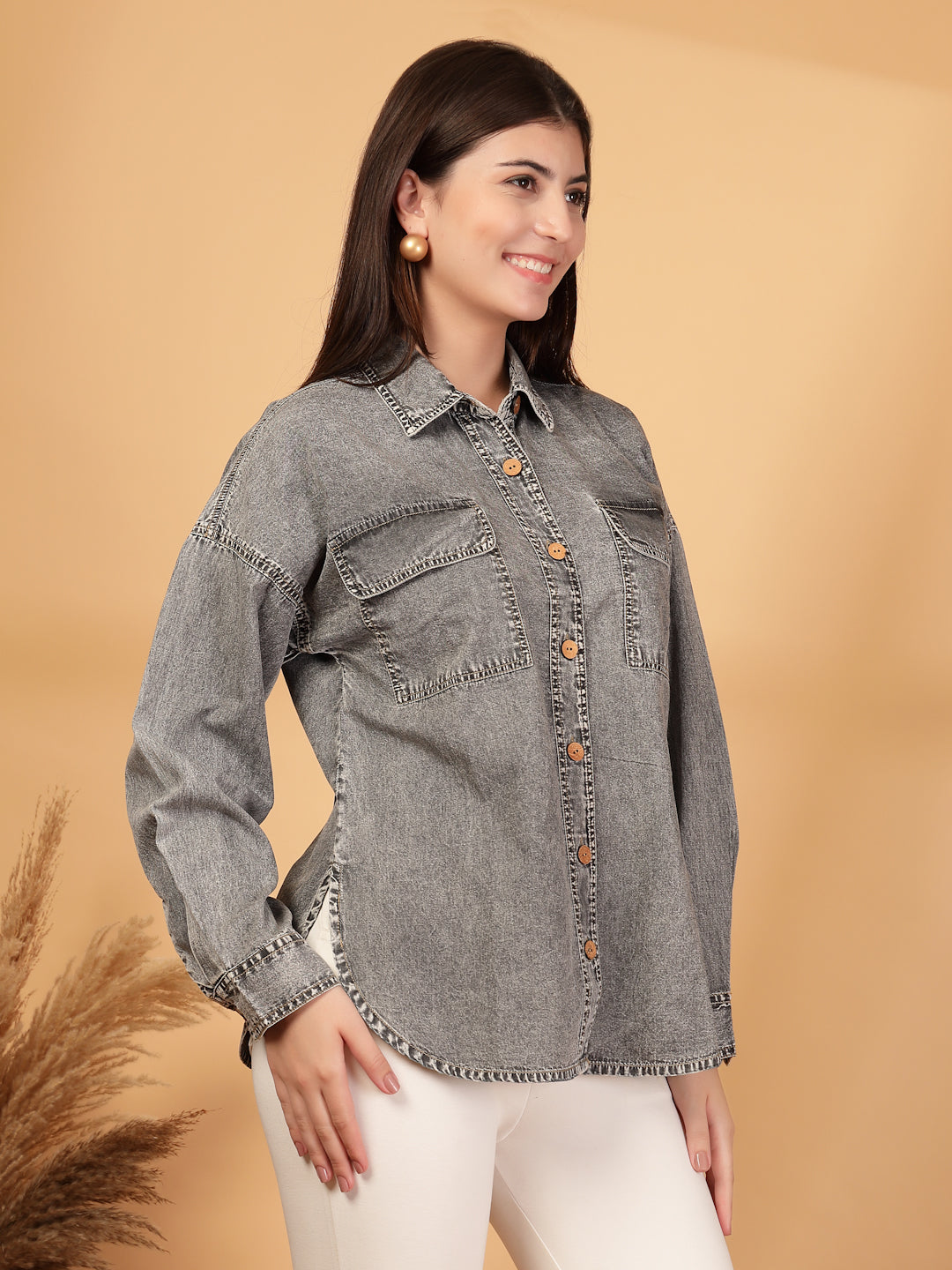 Denim Relaxed Casual Shirt