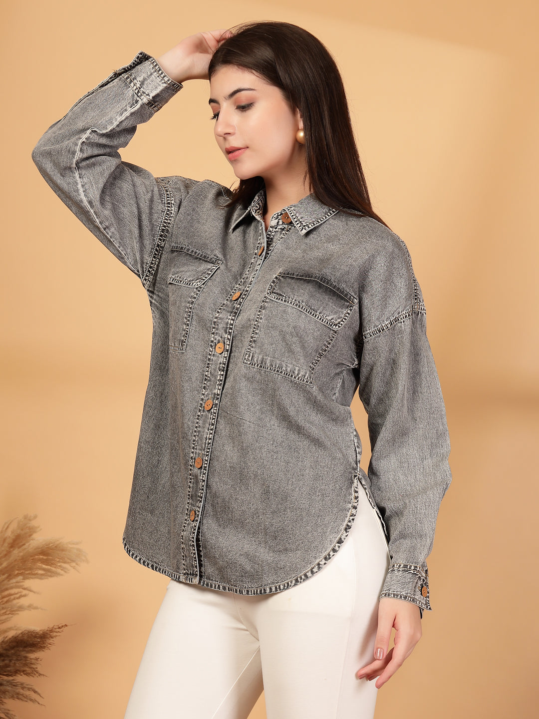 Denim Relaxed Casual Shirt