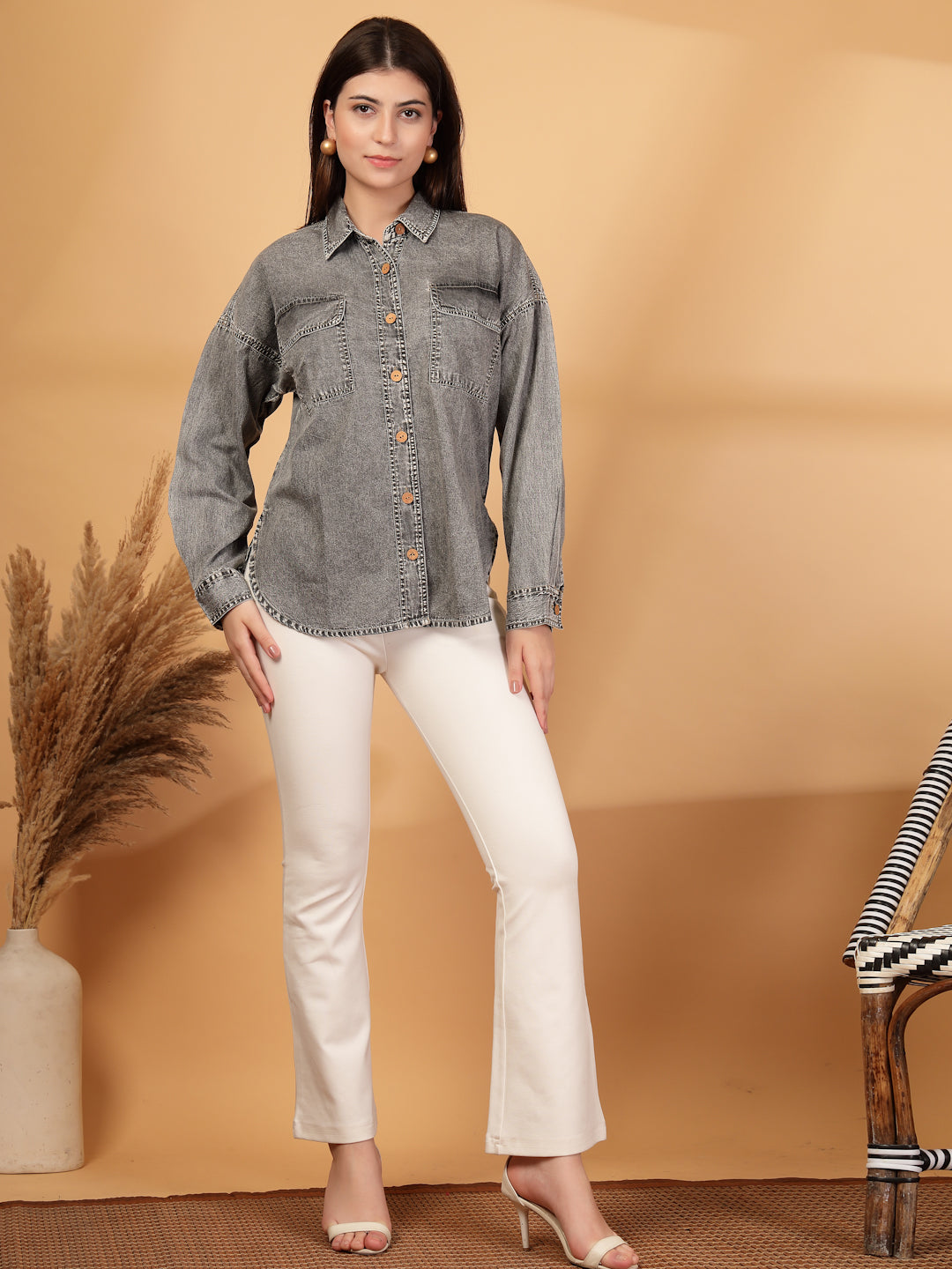 Denim Relaxed Casual Shirt