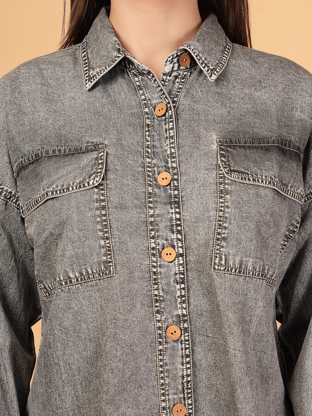 Denim Relaxed Casual Shirt