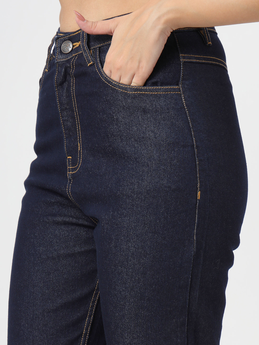 Bootcut High-Rise Embroidered Stretchable Jeans - Cosmic Trio