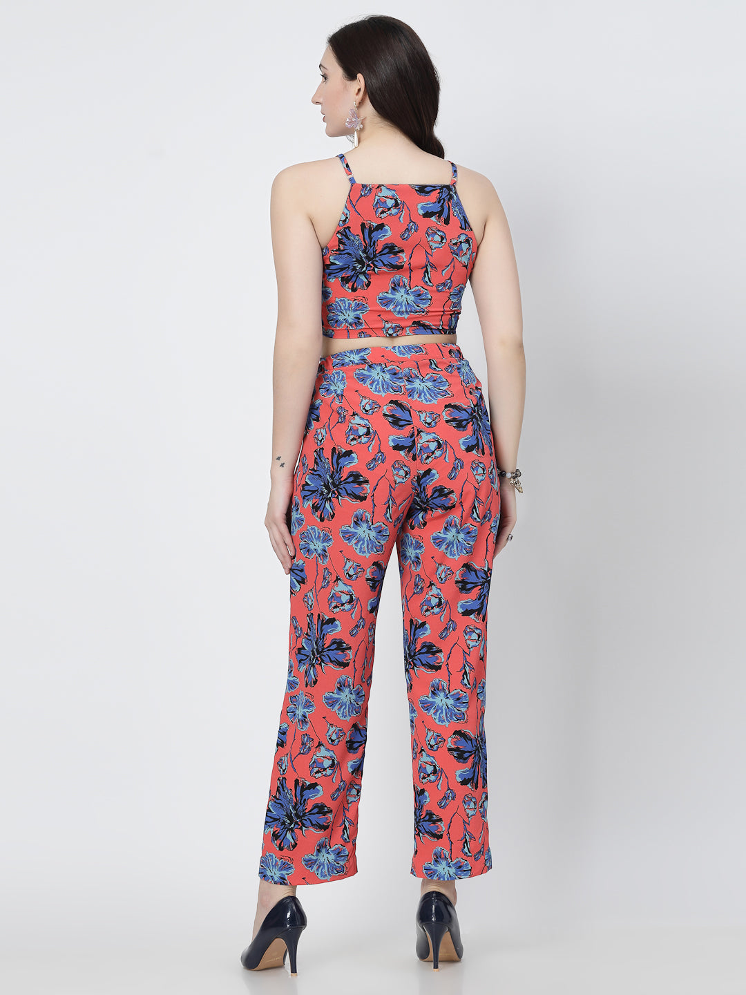 Stylish Floral Printed Women's Co-Ord Set - Cosmic Trio