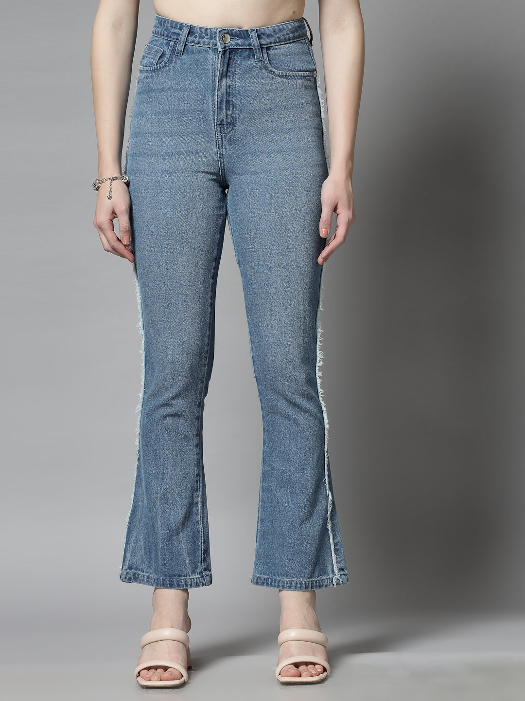 Smart Flared High-Rise with Side Stripe Jeans - Cosmic Trio