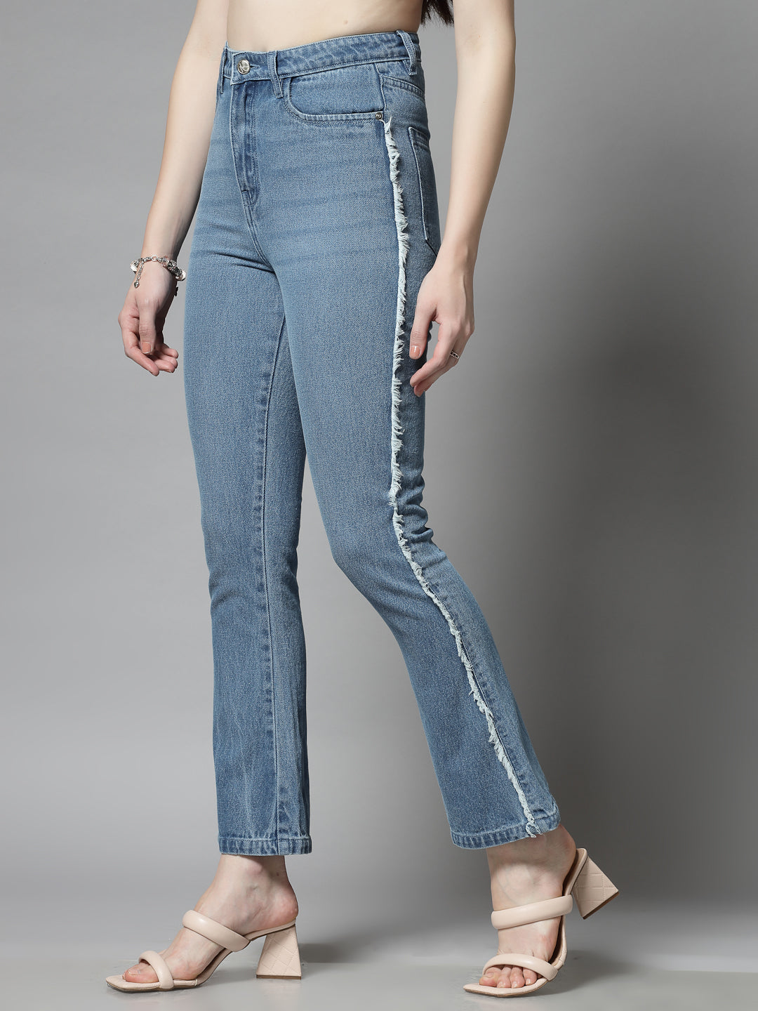 Smart Flared High-Rise with Side Stripe Jeans - Cosmic Trio