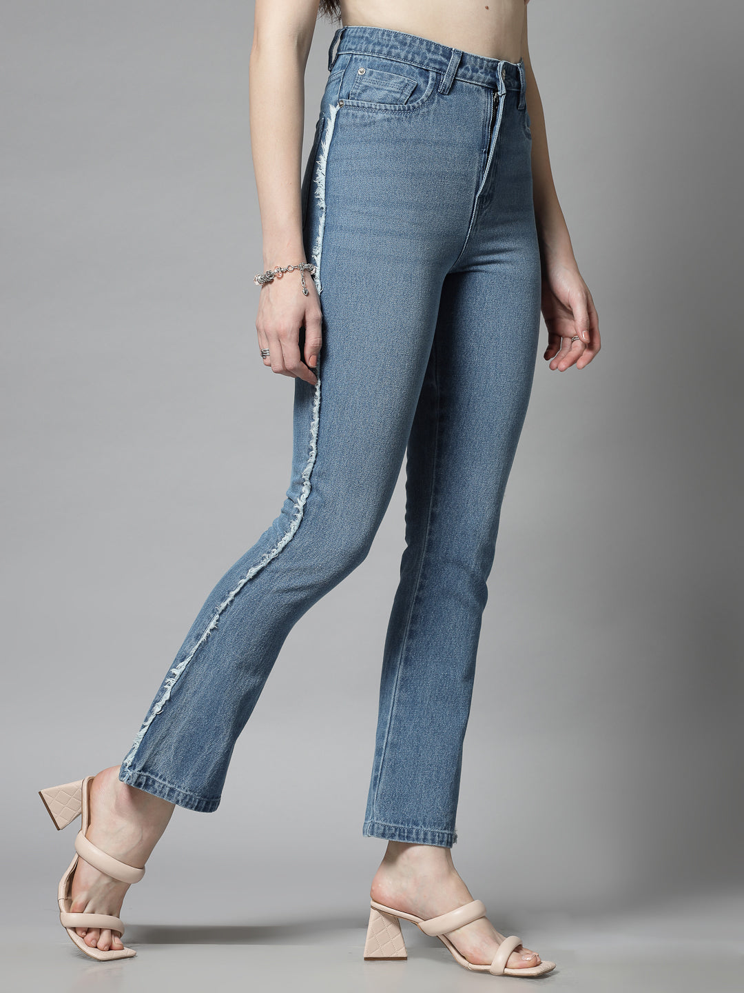 Smart Flared High-Rise with Side Stripe Jeans - Cosmic Trio
