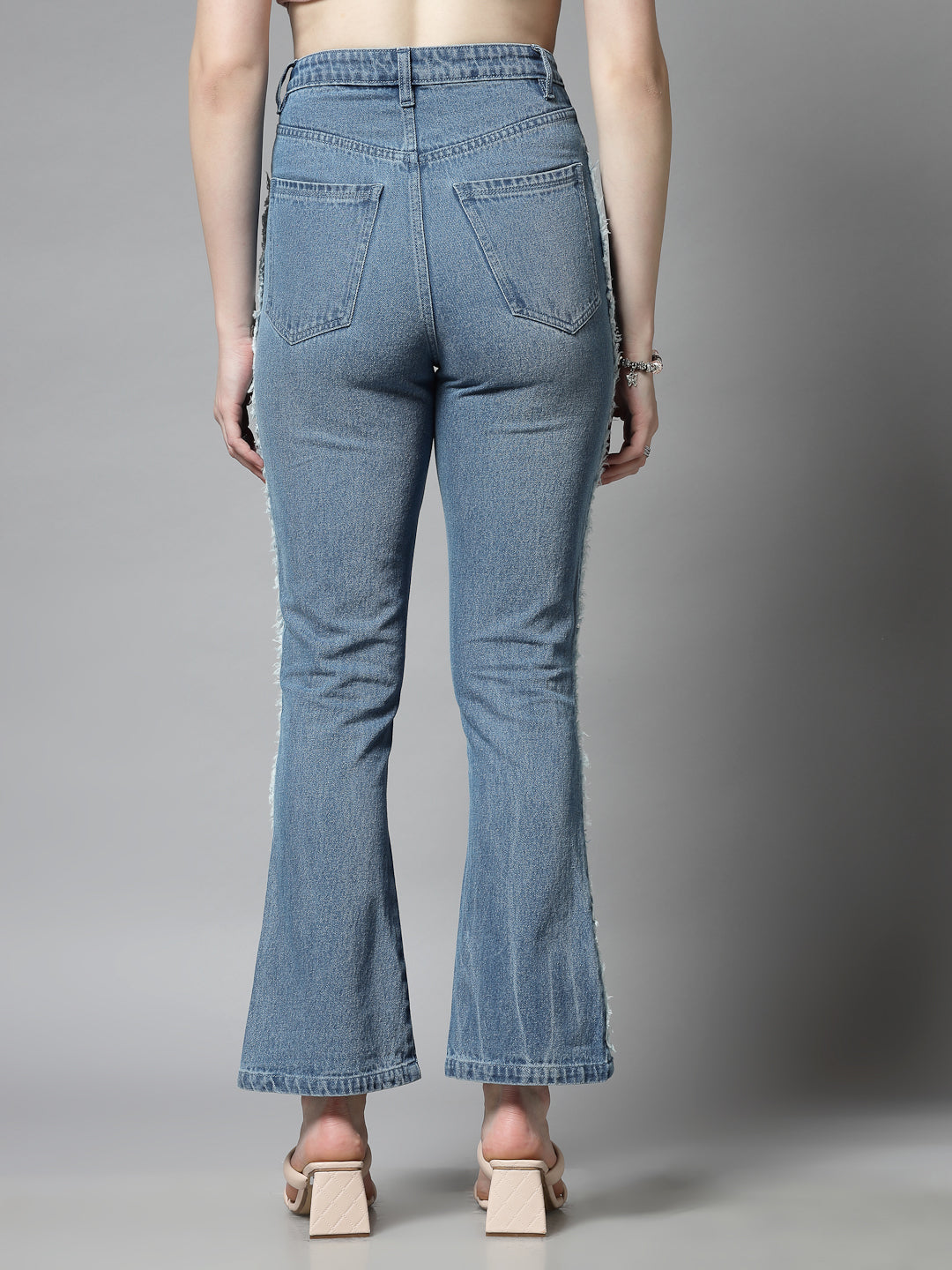 Smart Flared High-Rise with Side Stripe Jeans - Cosmic Trio