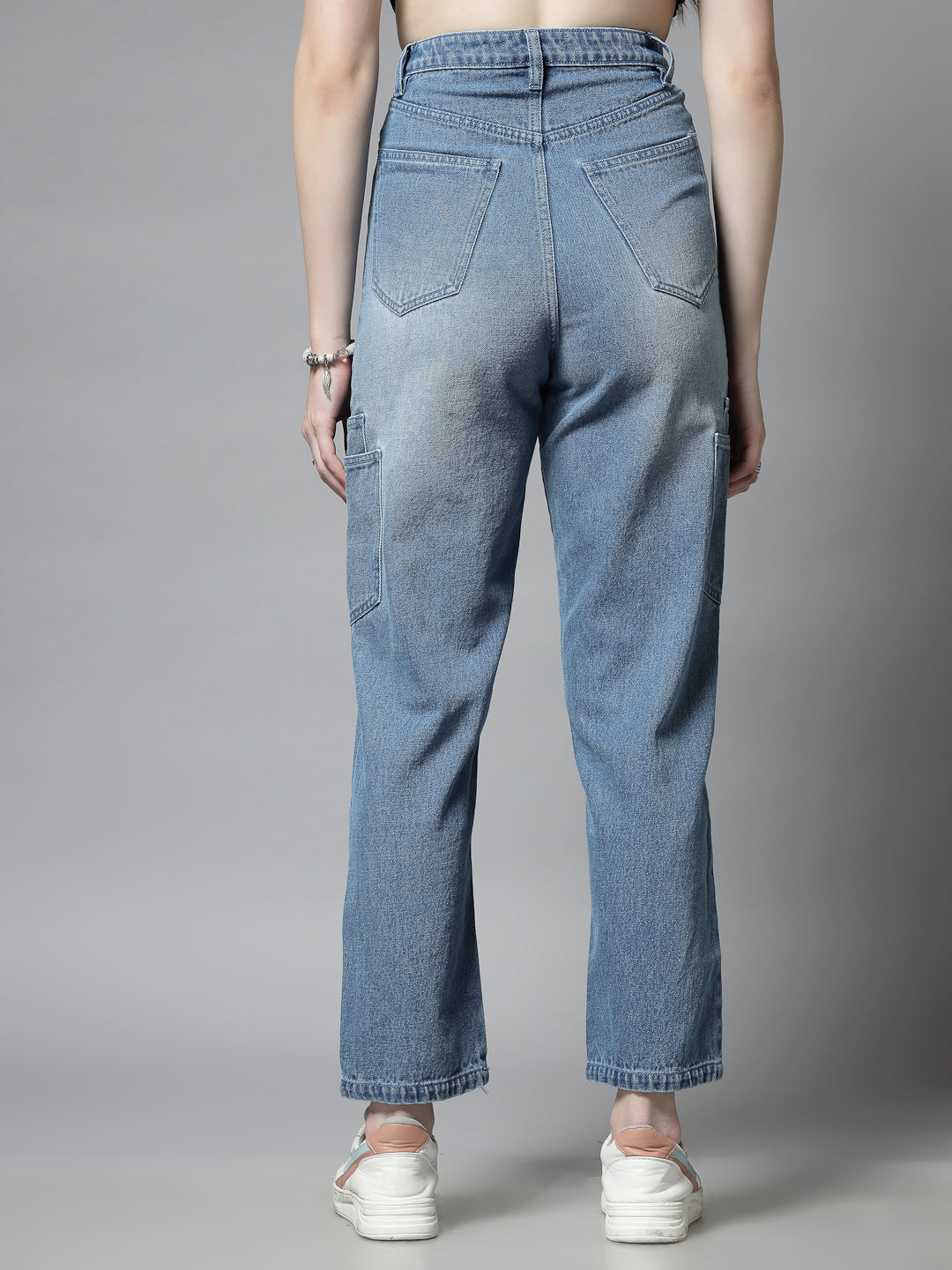 Women Smart Straight Fit High-Rise Jeans - Cosmic Trio