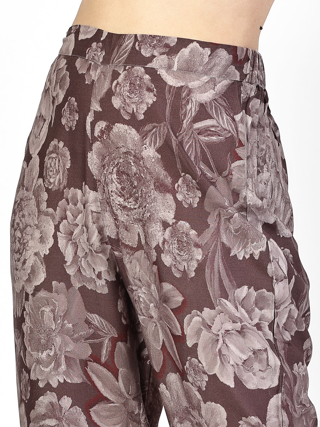 Blooming Floral Printed Kurta Set - Cosmic Trio