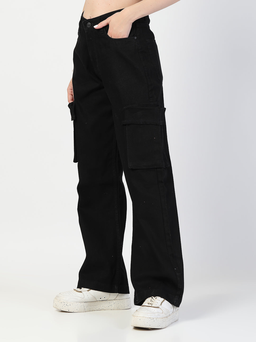 Relaxed Straight Leg Loose Fit Cargos Trouser - Cosmic Trio
