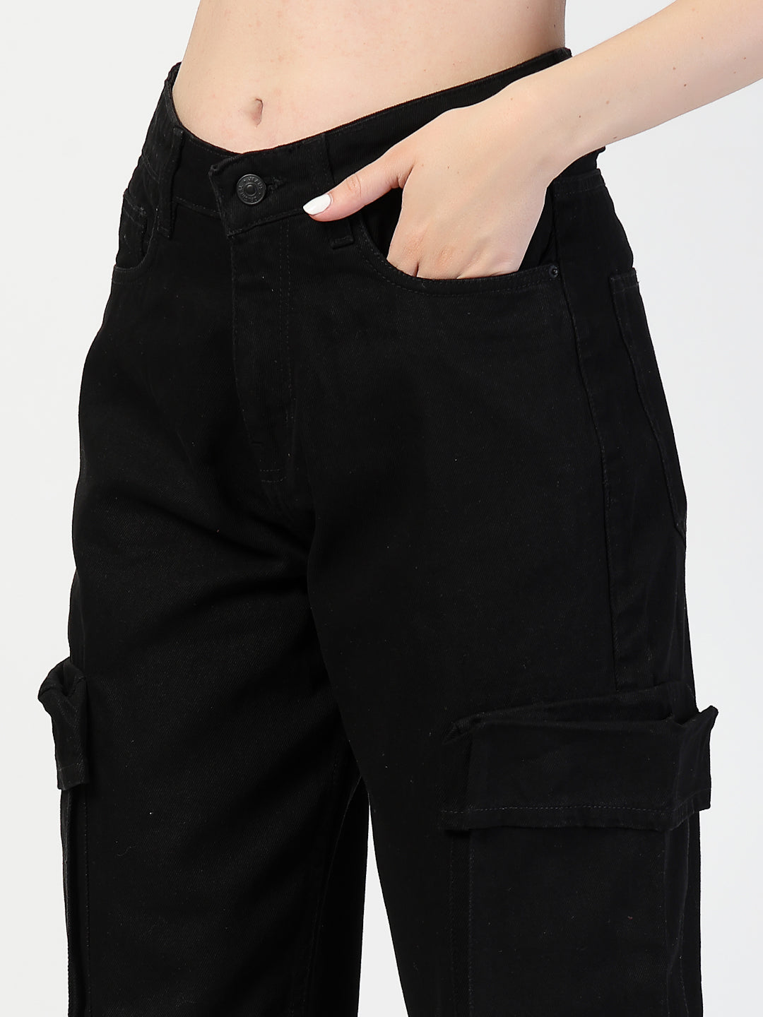 Relaxed Straight Leg Loose Fit Cargos Trouser - Cosmic Trio