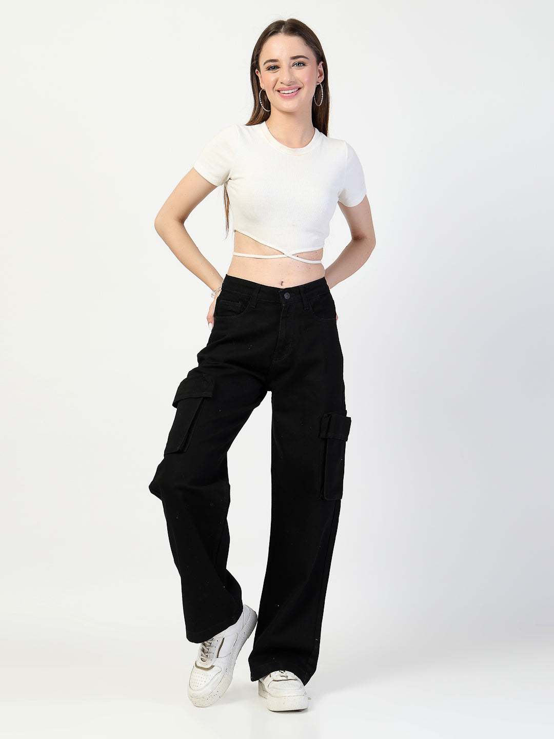 Relaxed Straight Leg Loose Fit Cargos Trouser - Cosmic Trio