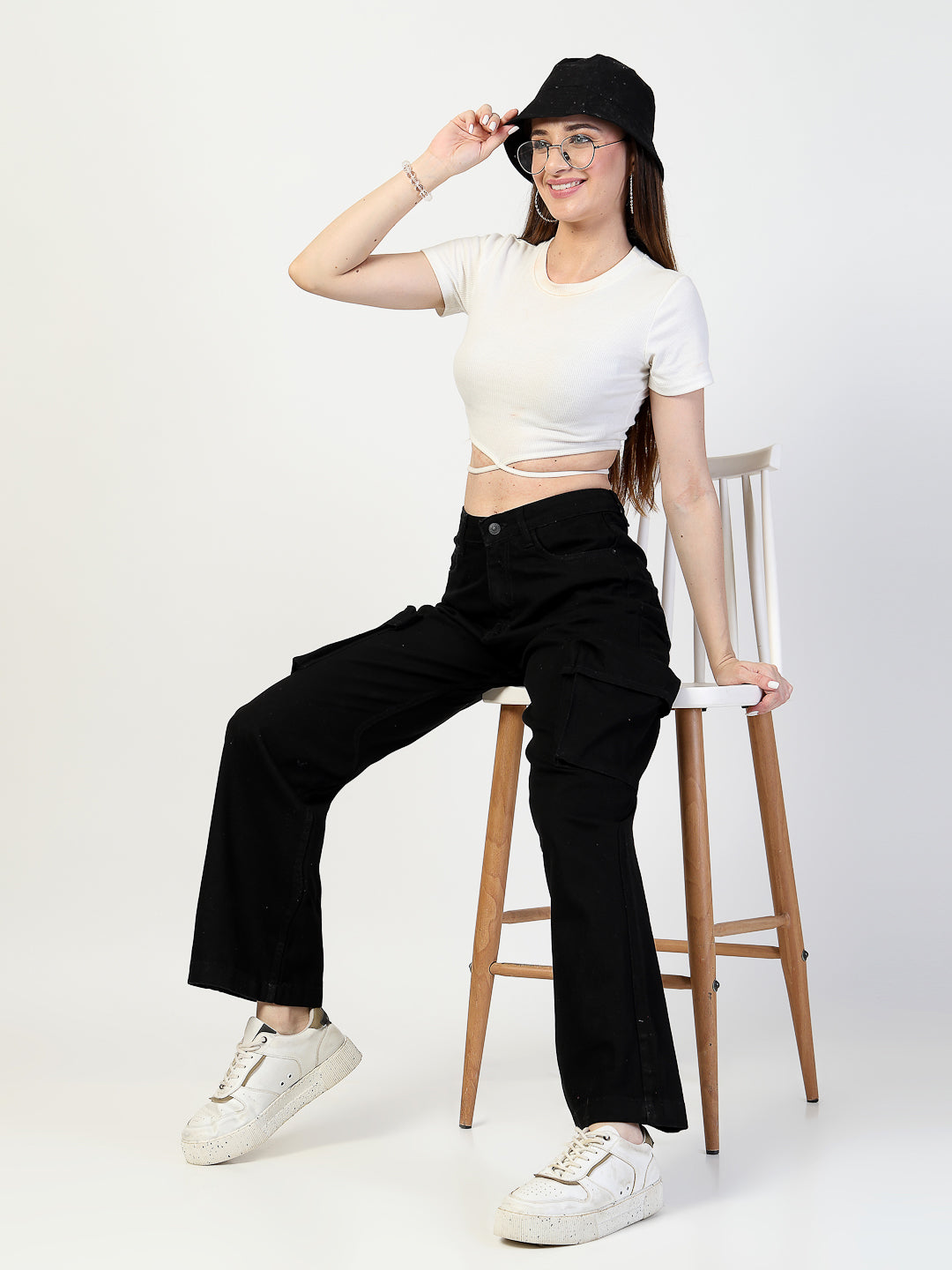 Relaxed Straight Leg Loose Fit Cargos Trouser - Cosmic Trio