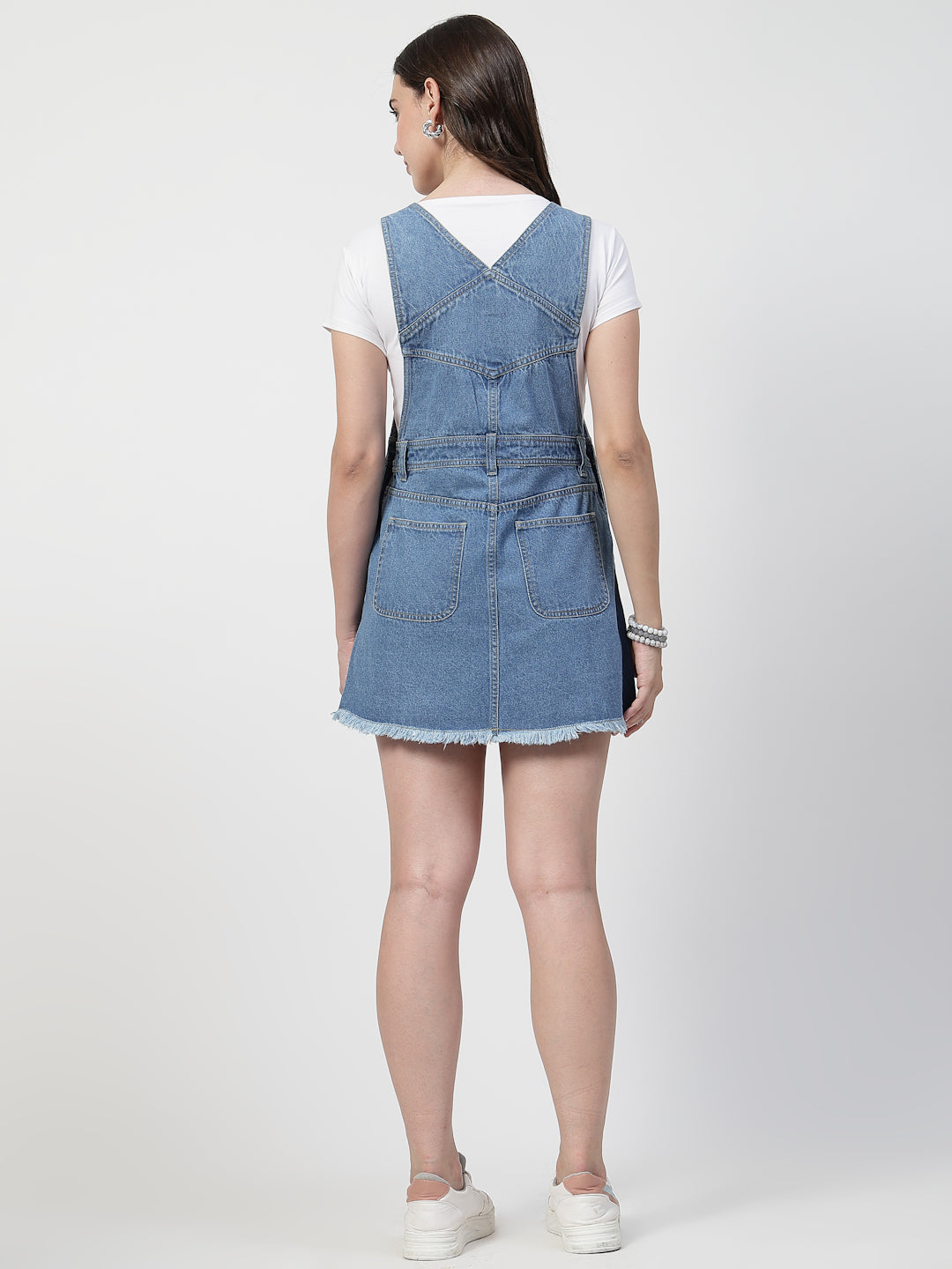 Women's Blue Cotton Denim Dungaree