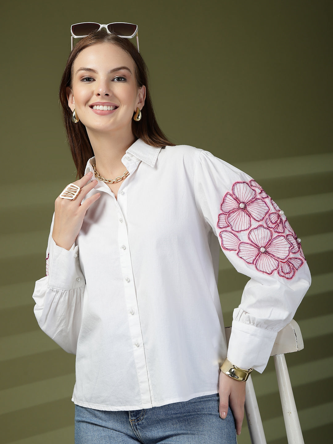 Embroidered Casual Shirt