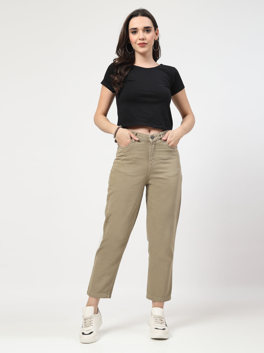 Straight Fit Mid Rise Seg Grey Jeans