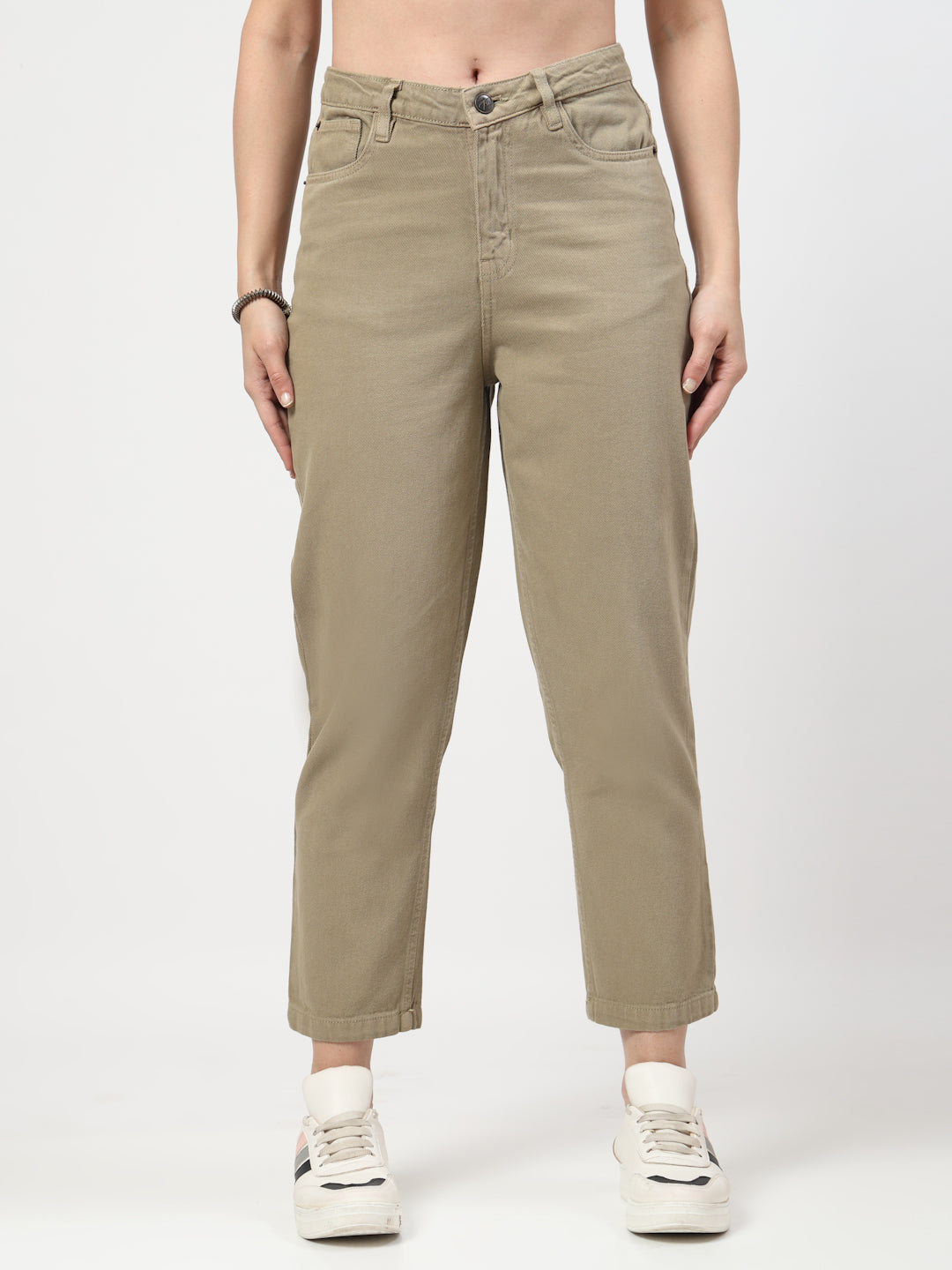 Straight Fit Mid Rise Seg Grey Jeans