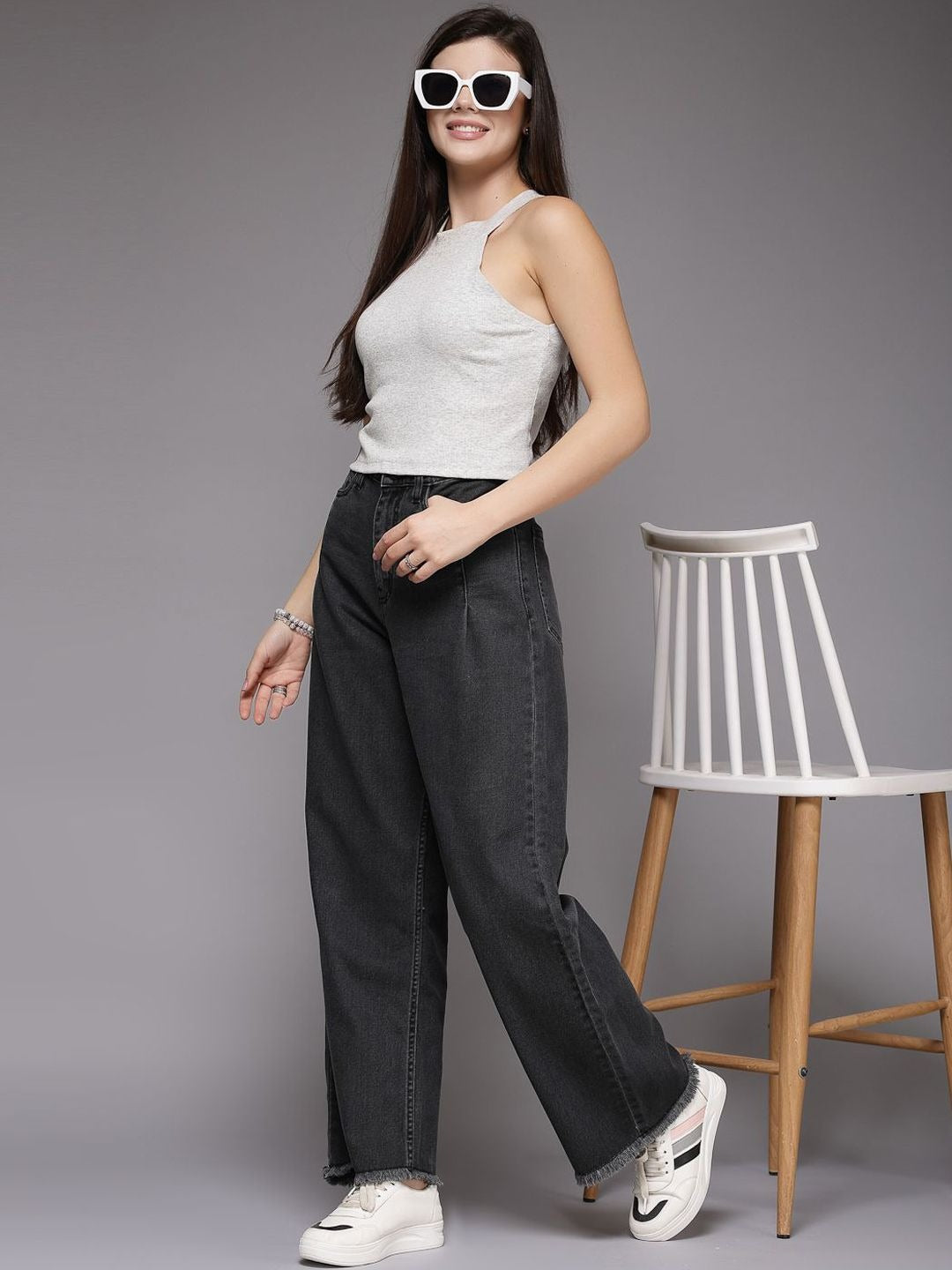 Women Smart Flared High-Rise Jeans