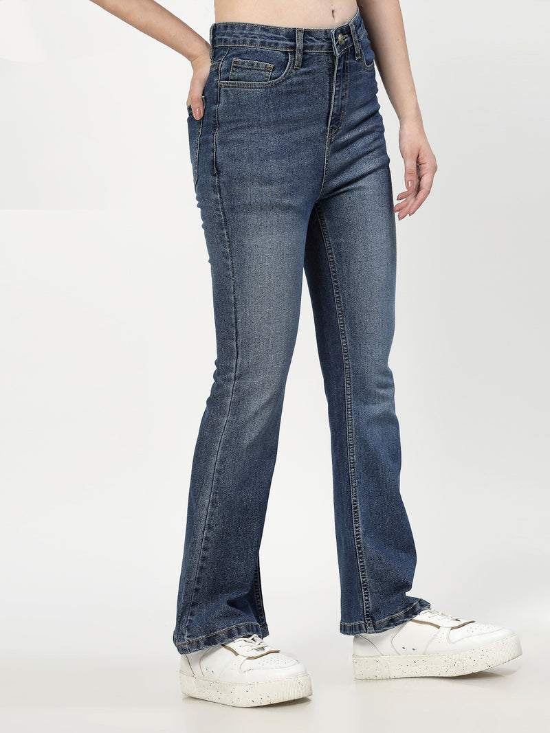 Bootcut Light Fade Stretchable Jeans - Cosmic Trio