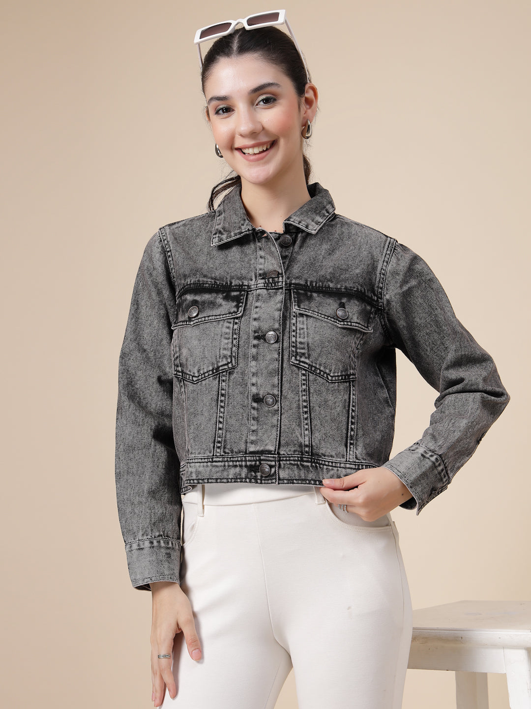 Denim Acid Washed Jacket