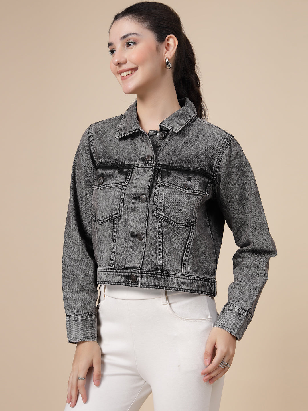 Denim Acid Washed Jacket