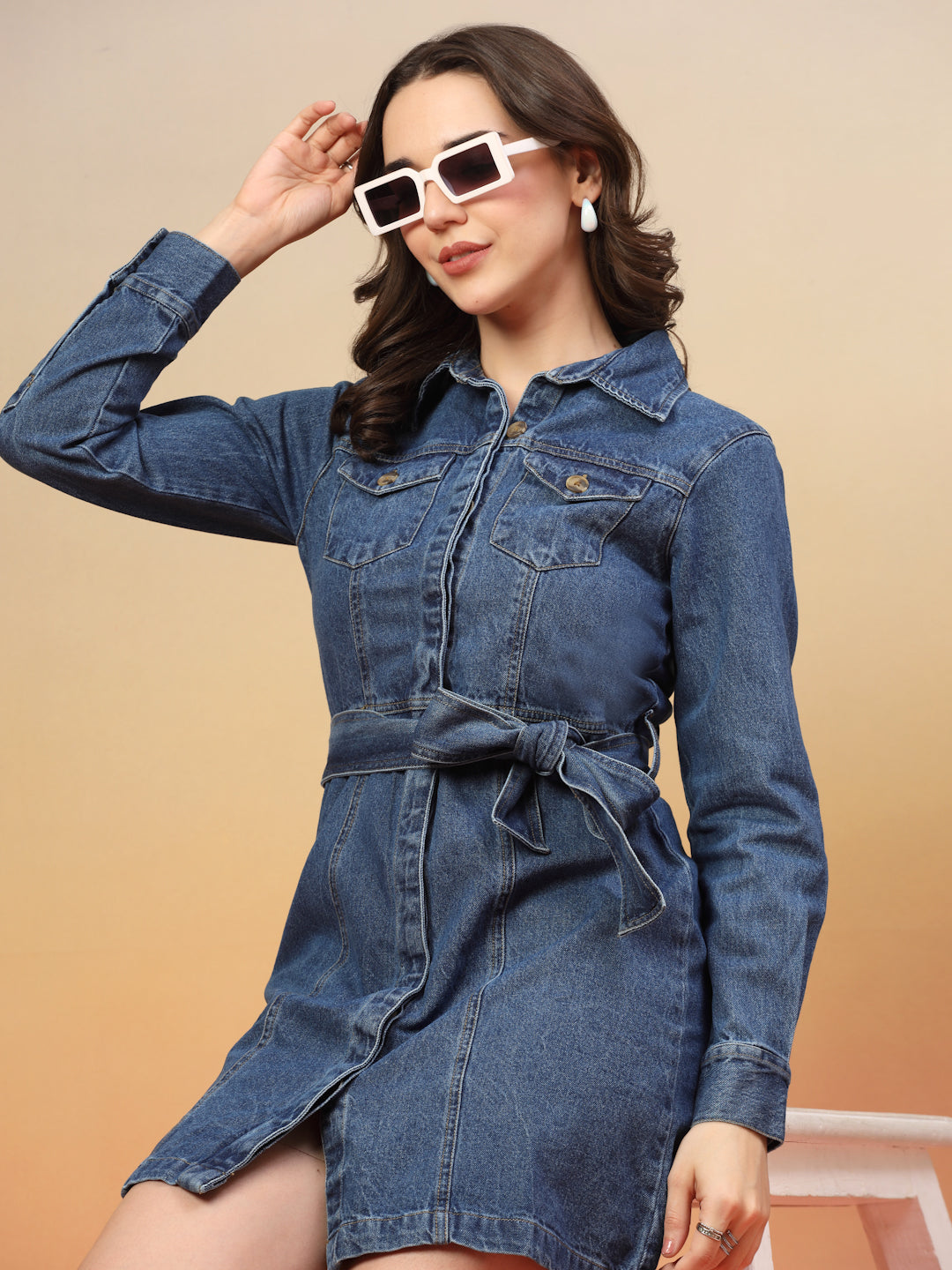 Denim A-Line Dress