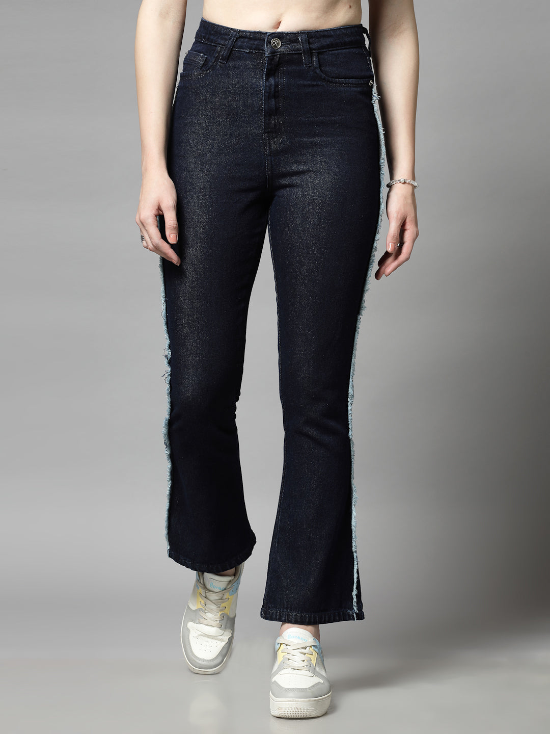 Smart High-Rise with Side Stripe Bootcut Jeans