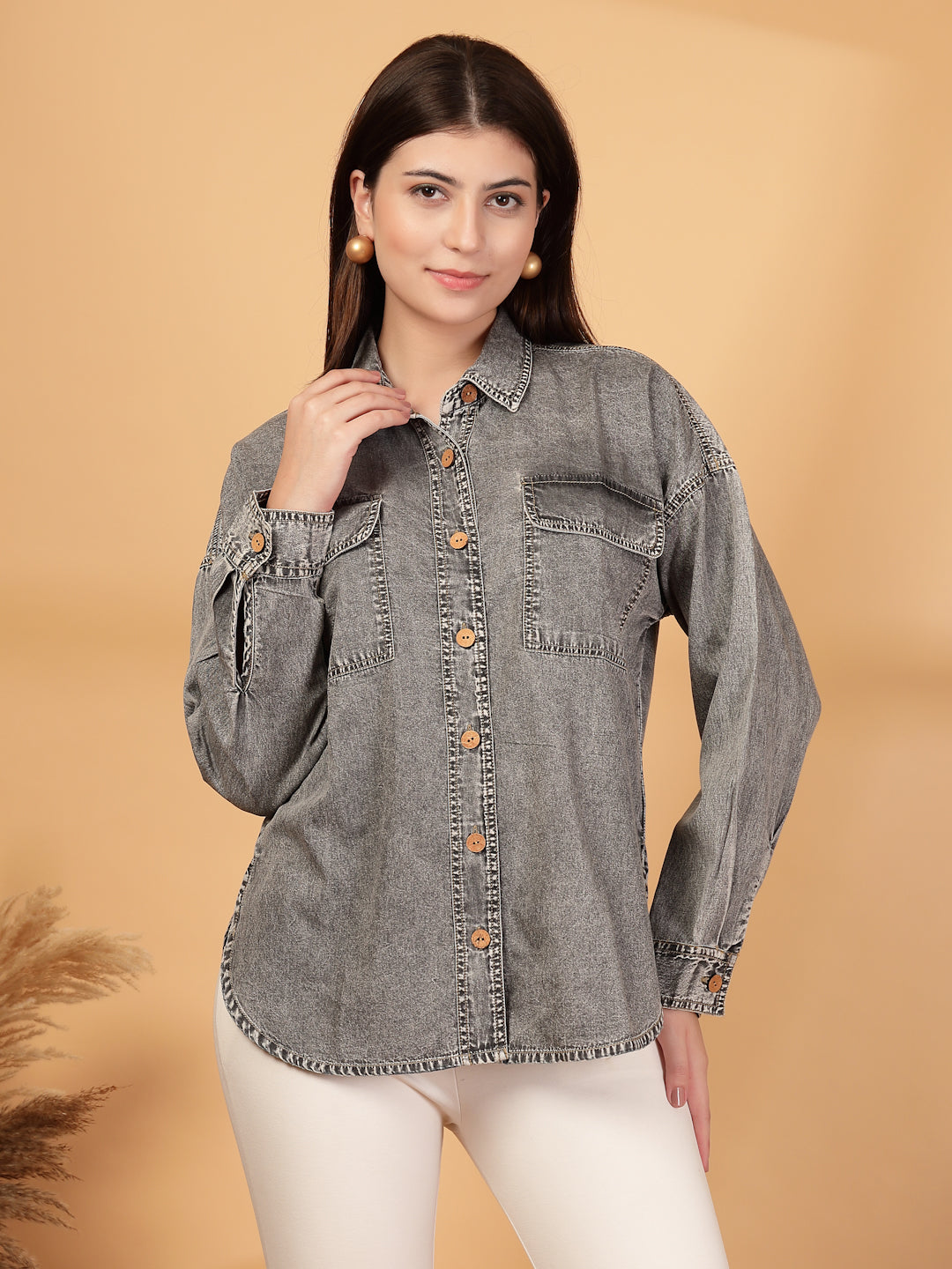 Denim Relaxed Casual Shirt
