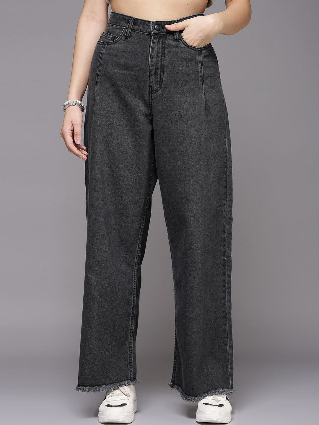 Women Smart Flared High-Rise Jeans