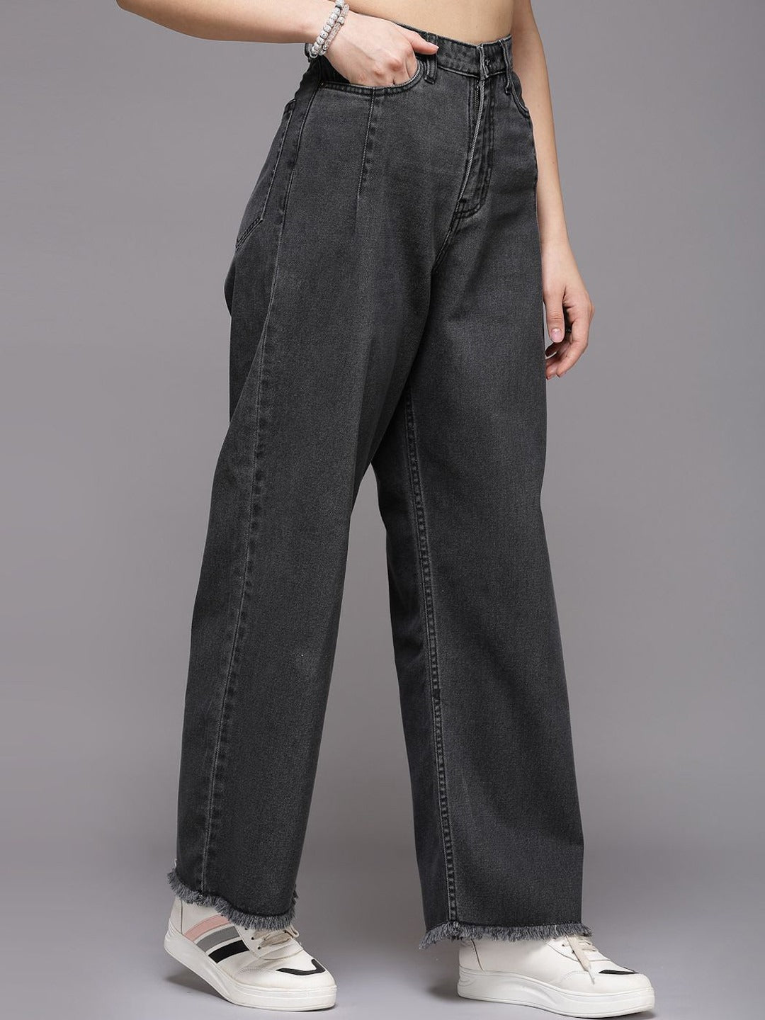 Women Smart Flared High-Rise Jeans