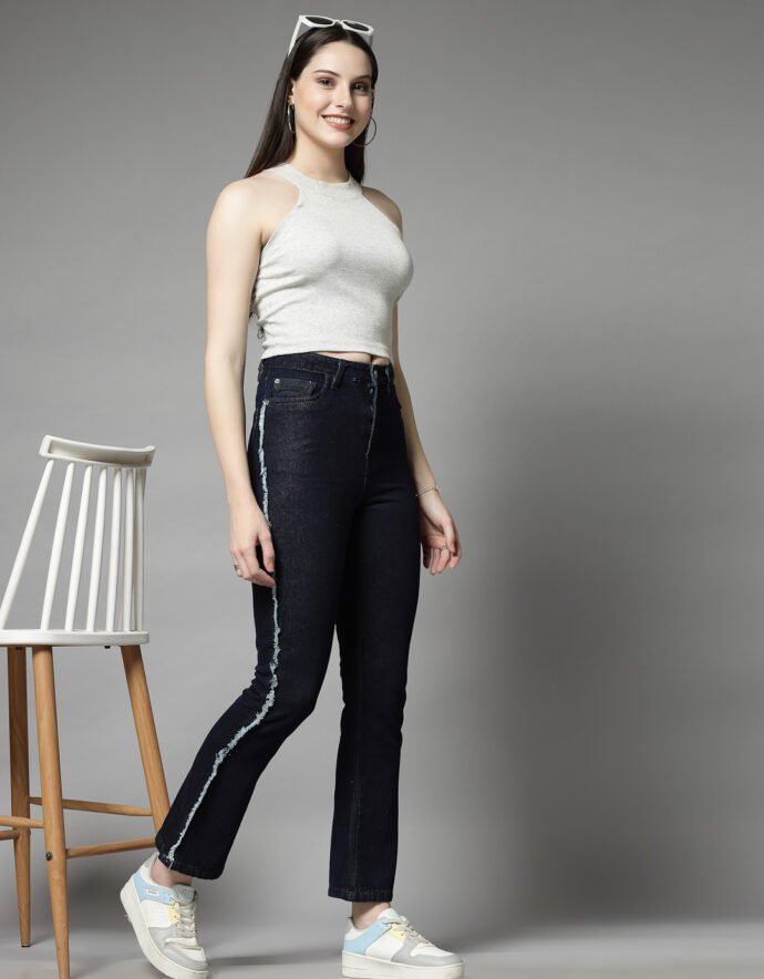 Flared Cotton Jeans